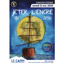 Jeter l'encre, concert dessiné au Cairn de Lans-en-Vercors