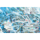 Plan des pistes Ski nordique Aussois-Sollières-Sardières