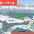 Saint-Benard / Col-de-Marcieu plan des pistes